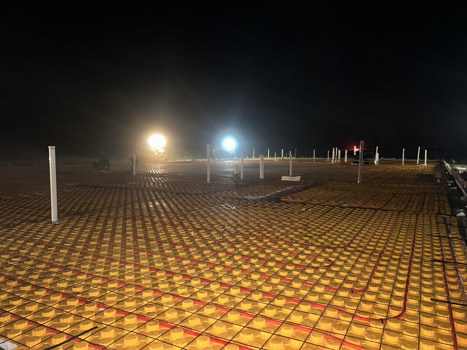 Commercial shop floor pour in Columbia City, Indiana — photo 1