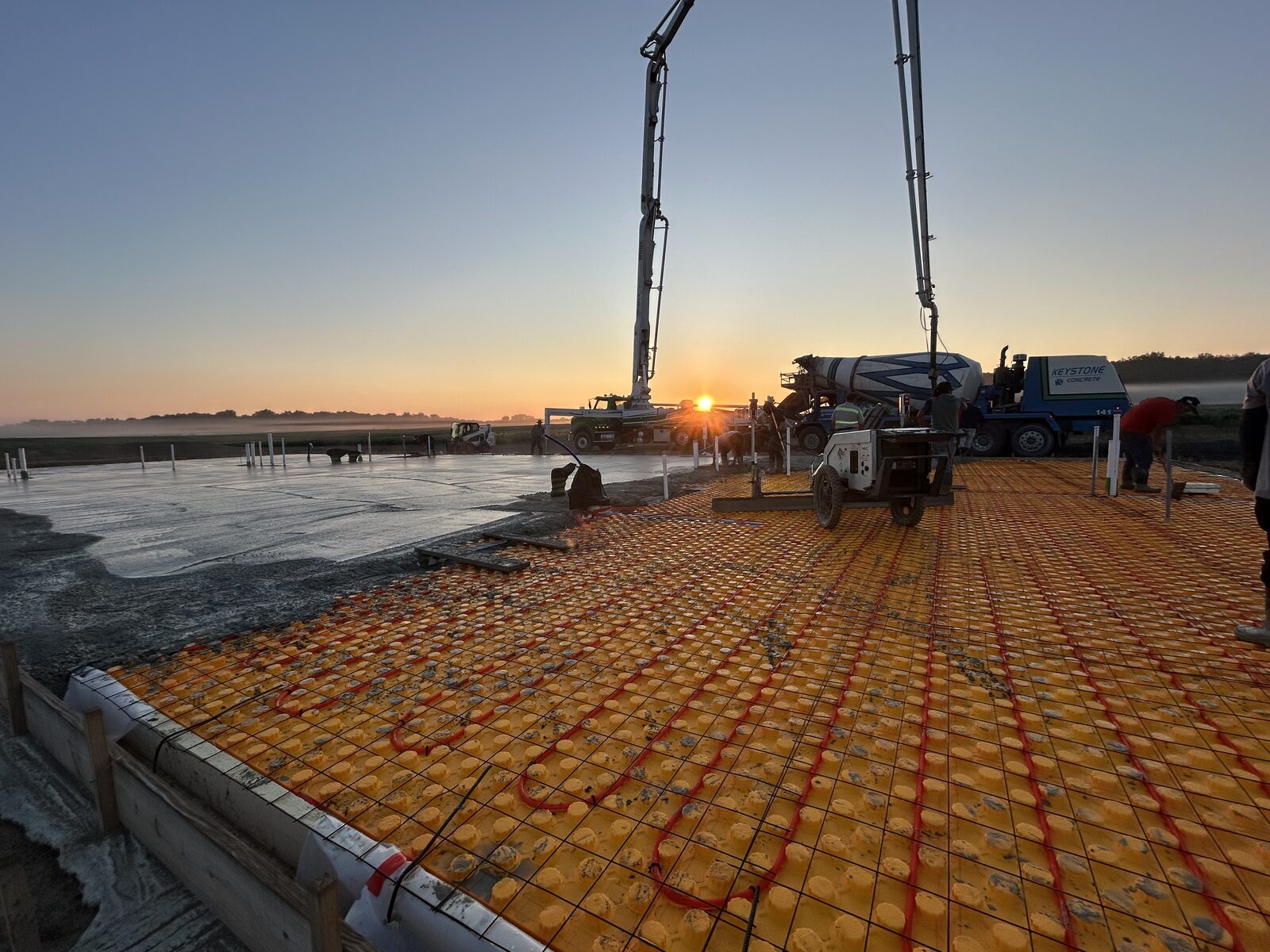 Commercial shop floor pour in Columbia City, Indiana — photo 4